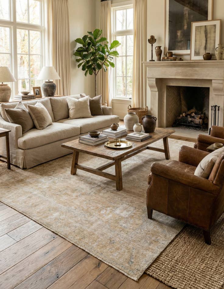 Detail image of  9' 4 x 12' 10  Hand Knotted Ultra Vintage Persian Wool Rug