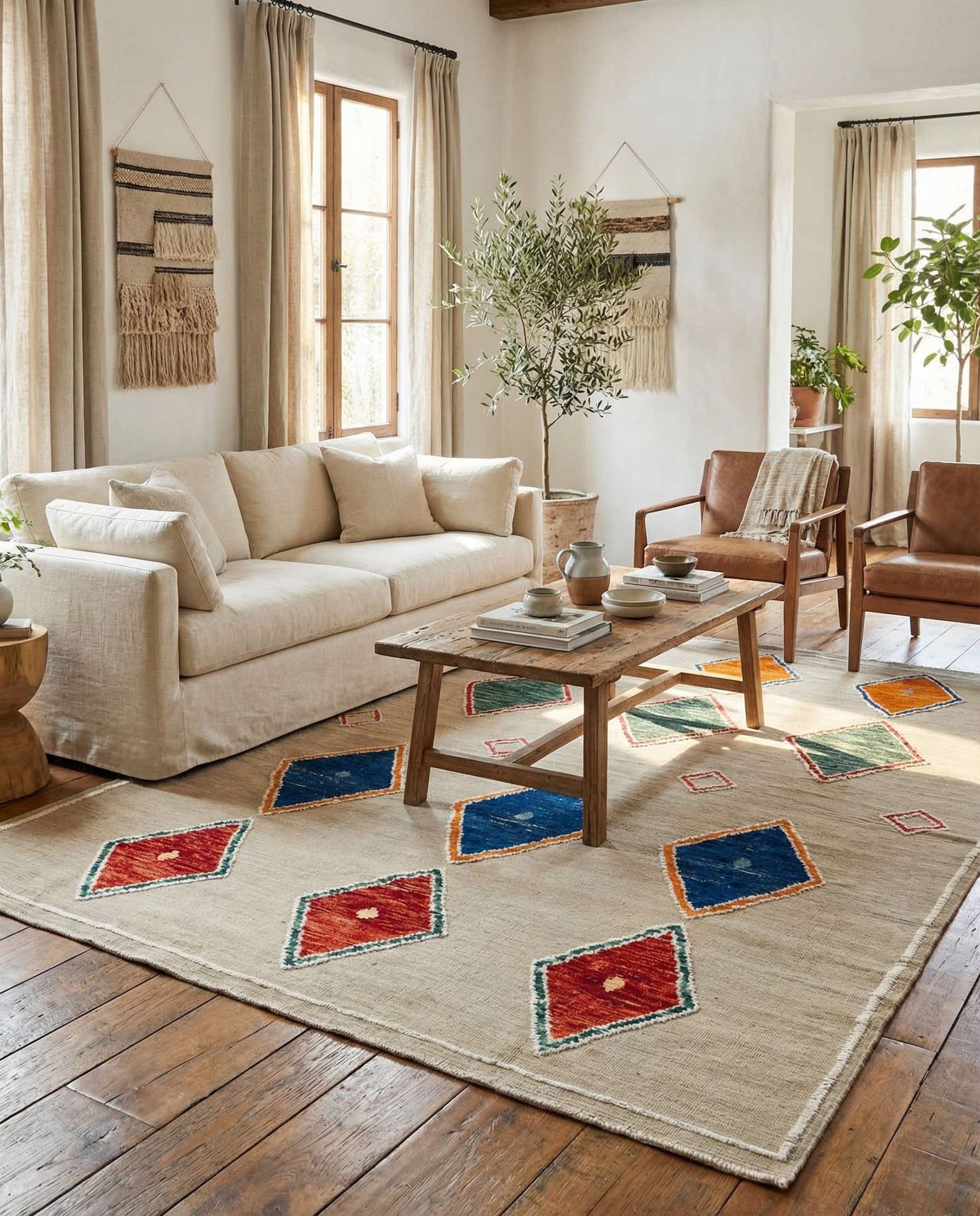 8' 2 x 10' 8 Hand Knotted Moroccan Wool Rug
