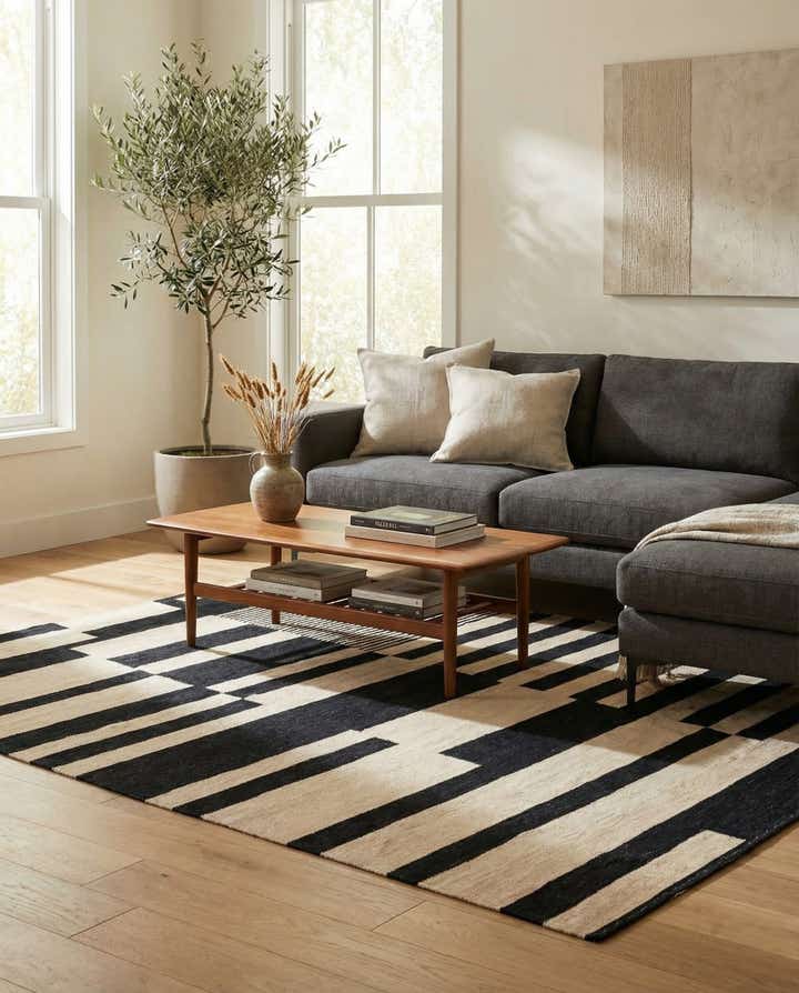 5' 8 x 7' 8 Hand Woven Kilim Modern Wool Rug