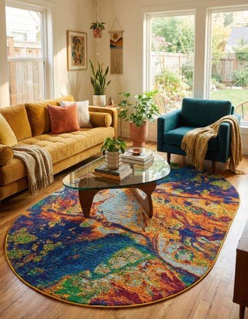 5' 3 x 8' Calypso Oval Rug