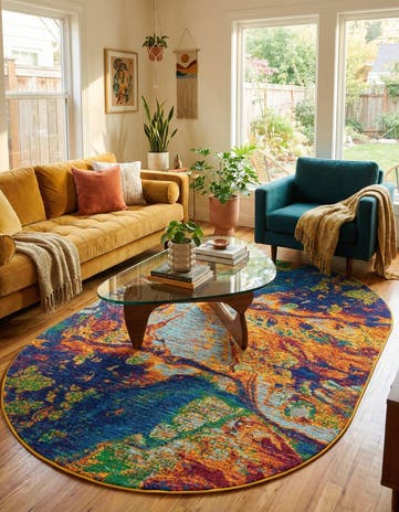 5' 3 x 8' Calypso Oval Rug
