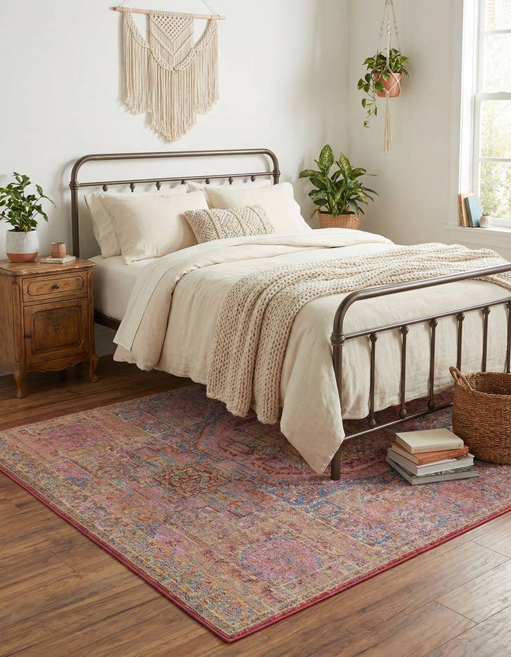 Detail image of 3' 3 x 5' 3 Aqua Rug