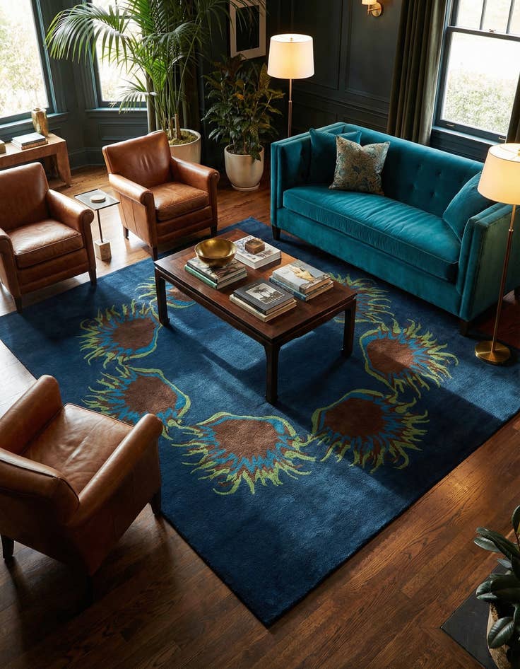 Detail image of 7' 6 x 7' 7 Agra Square Rug