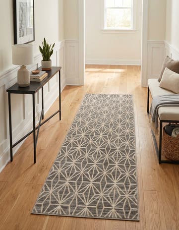 Jill Zarin Gray Uptown Fifth Avenue Runner Rug