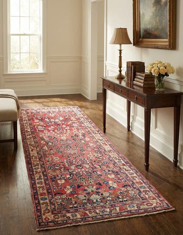 4' 2 x 9' 6 Farahan Wool Runner Rug