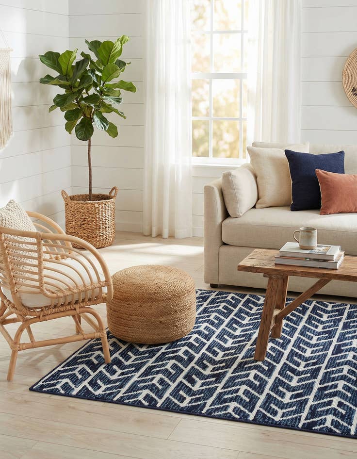 Detail image of 4' x 6'  Washable Sabrina Soto Aston Indoor / Outdoor Rug