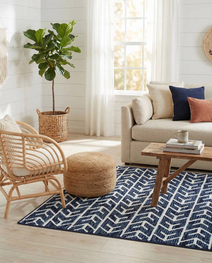 Detail image of 4' x 6' Easy-Clean Sabrina Soto Aston Indoor / Outdoor Rug