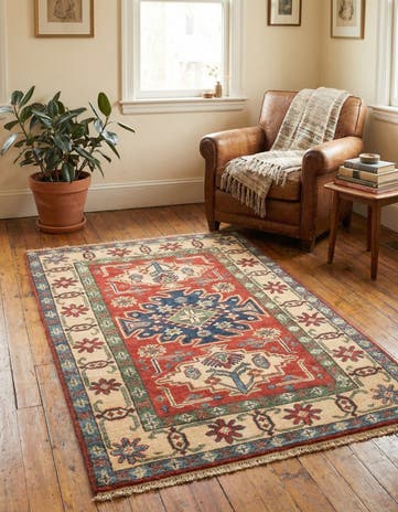 2' 8 x 4' 1 Hand Knotted Kazak Rug