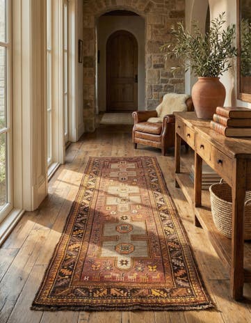 4' 2 x 11' 5 Kars Runner Rug