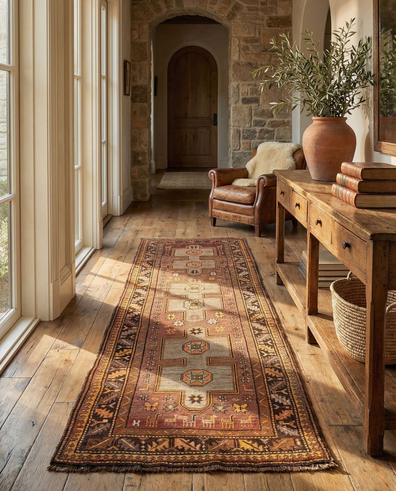4' 2 x 11' 5 Kars Runner Rug