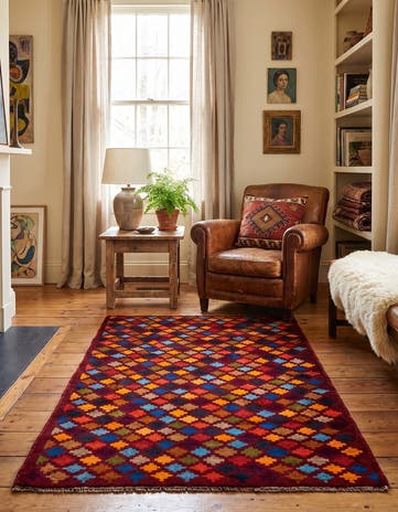 3' x 4' 6 Hand Knotted Balouch Wool Rug
