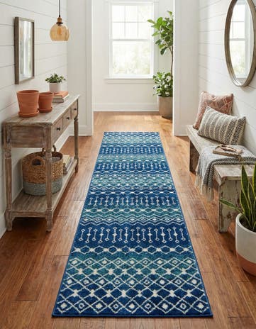 2' 7 x 12' Moroccan Trellis Runner Rug