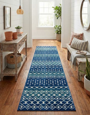 2' 7 x 12' Moroccan Trellis Runner Rug