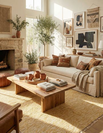 6' 7 x 10' Hand Knotted Moroccan Wool Rug