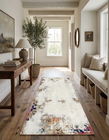 5' 4 x 9' 6 Hand Knotted Ultra Vintage Persian Wool Runner Rug