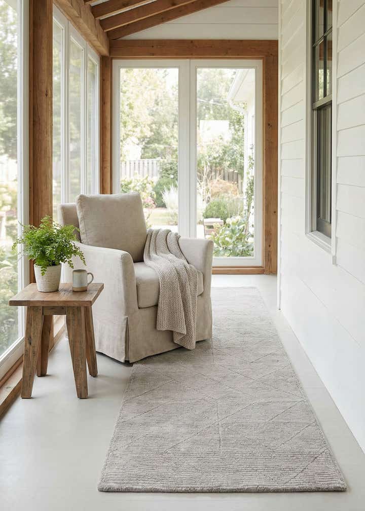 2' x 8' WoolCraft Geometric Runner Rug