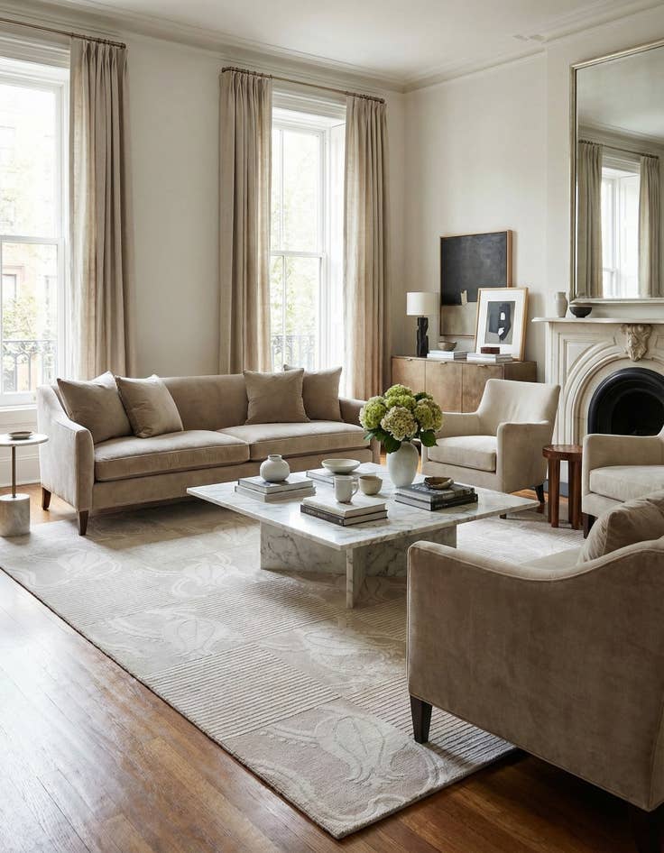 Detail image of 8' 2 x 11' 9  Hand Knotted Darya Wool Rug