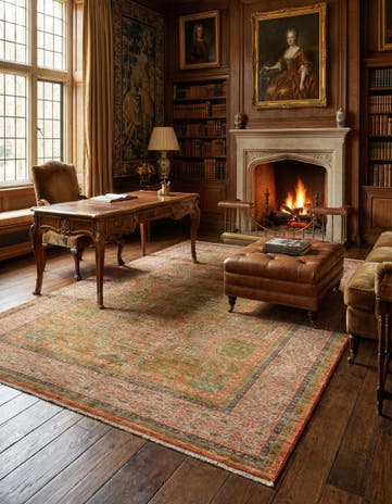 4' 10 x 6' 11 Hand Knotted Mamluk Rug