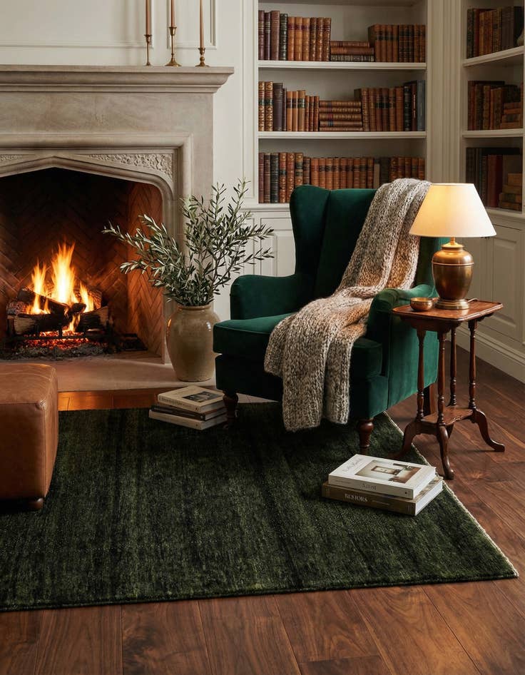 Detail image of 5' x 7'  Hand Knotted Gabbeh Wool Rug