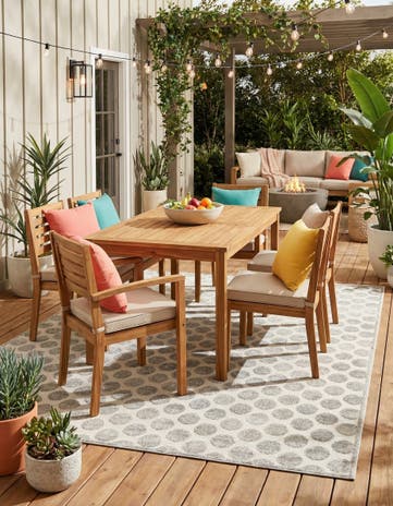 7' 10 x 10' Easy-Clean Sabrina Soto Indoor / Outdoor Rug