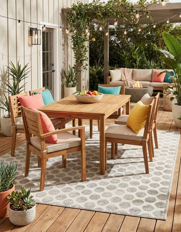 7' 10 x 10' Easy-Clean Sabrina Soto Indoor / Outdoor Rug