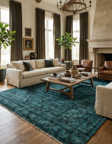 9' 5 x 12' 4 Hand Knotted Ultra Vintage Persian Wool Rug