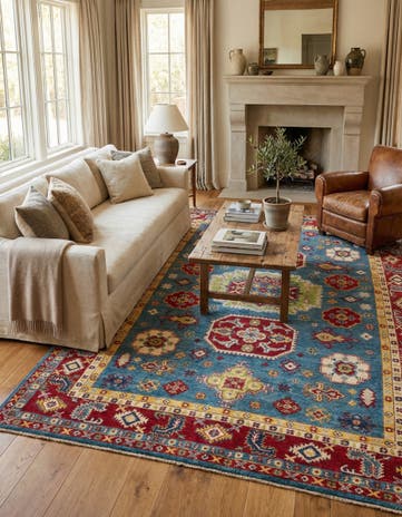 5' 10 x 8' 7 Hand Knotted Kazak Rug