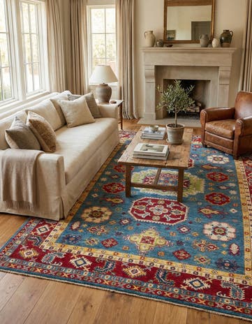 5' 10 x 8' 7 Hand Knotted Kazak Rug