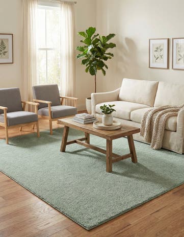 8' x 10' Solid Frieze Rug