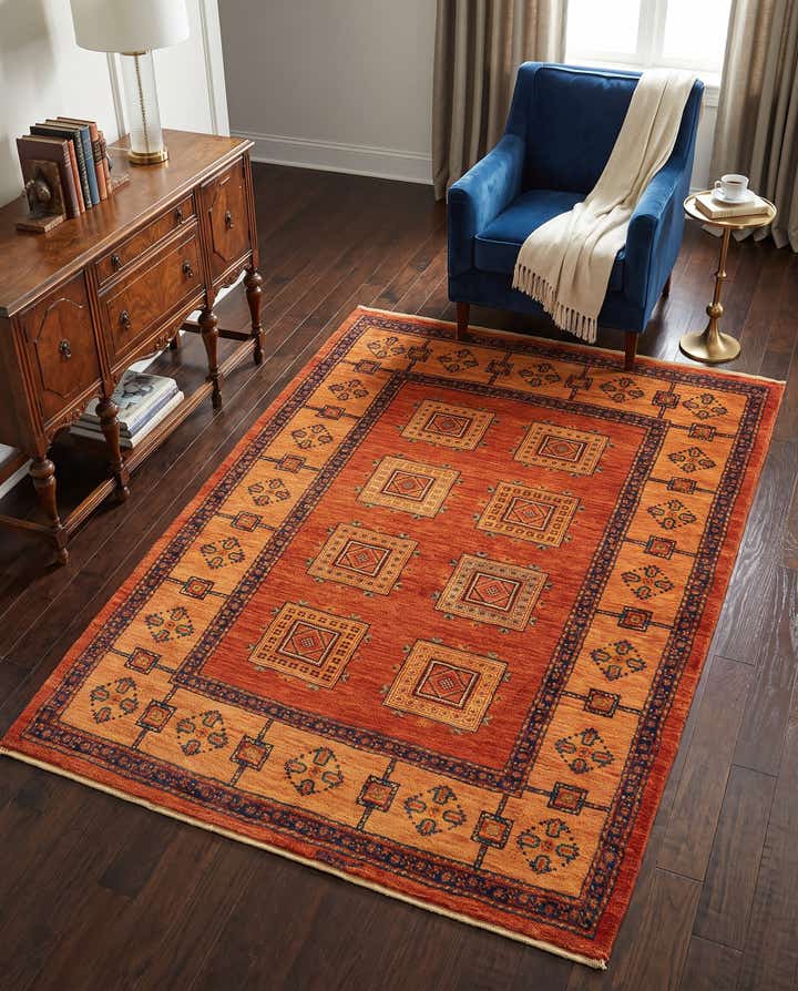 3' 7 x 5' 2 Kashkuli Wool Rug