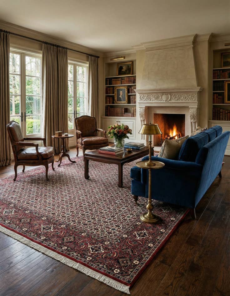 Detail image of 6' 7 x 9' 11 Bidjar Wool Rug