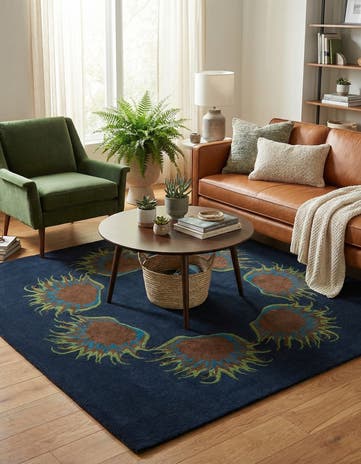 7' 6 x 7' 6 Luna Wool Square Rug