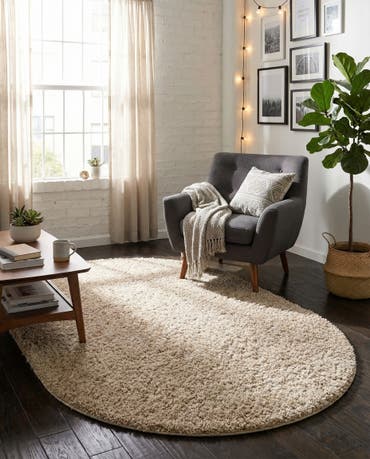  3' 3 x 5' 3 Everyday Shag Oval Rug