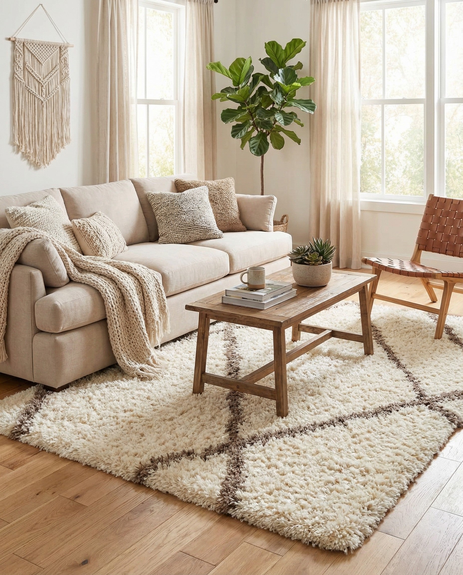  4' x 6' Infinity Shag Rug