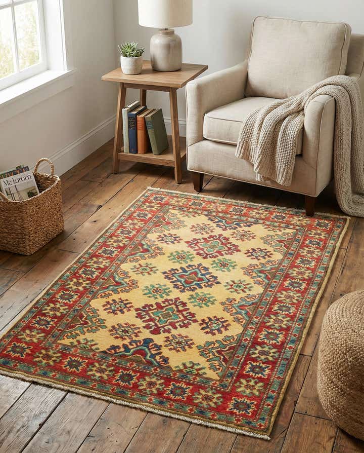2' 9 x 3' 9 Hand Knotted Kazak Rug
