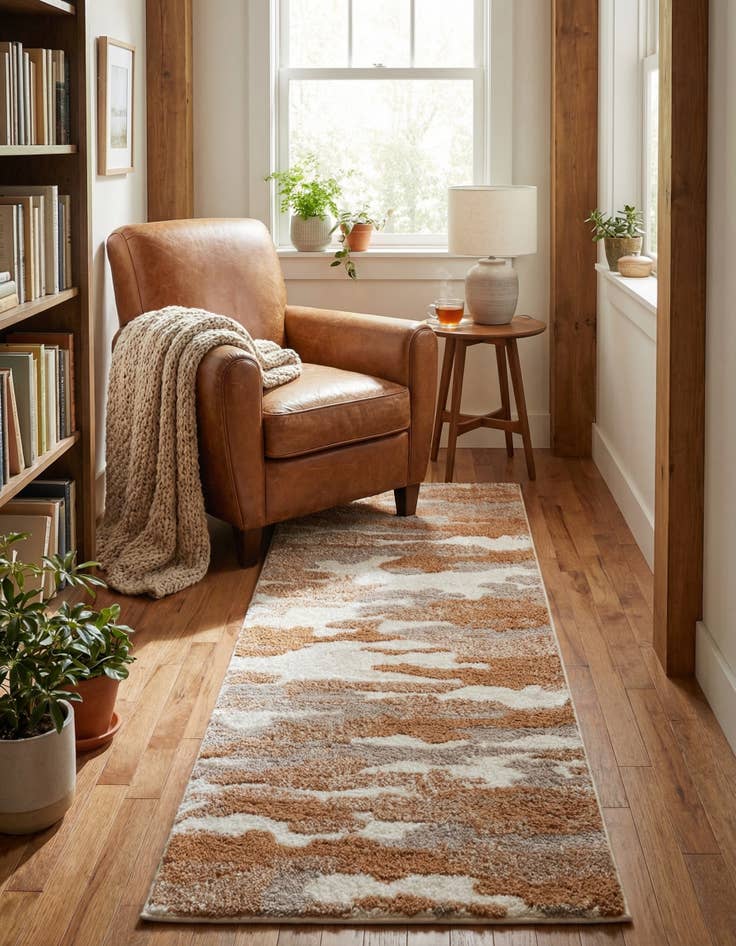 Detail image of 2' x 6' Sepia Runner Rug