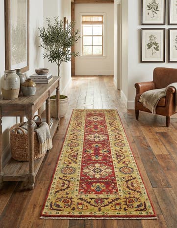 2' 8 x 9' 9 Hand Knotted Kazak Runner Rug