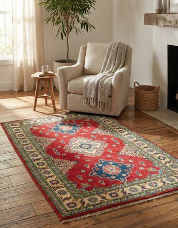 3' 2 x 5' Hand Knotted Kazak Rug