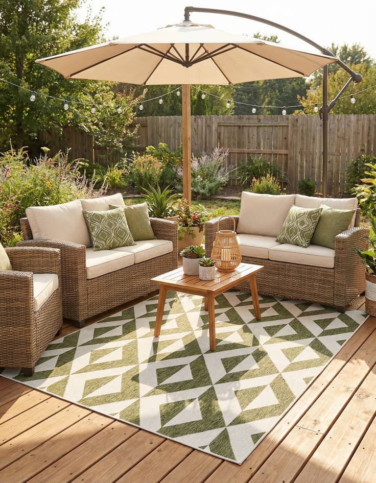 Detail image of 6' x 9'  Washable Jill Zarin Napa Indoor / Outdoor Rug