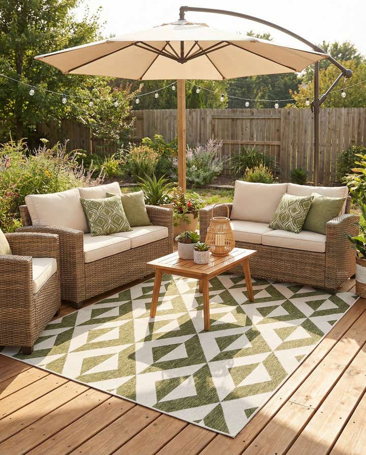 6' x 9' Easy-Clean Jill Zarin Napa Indoor / Outdoor Rug