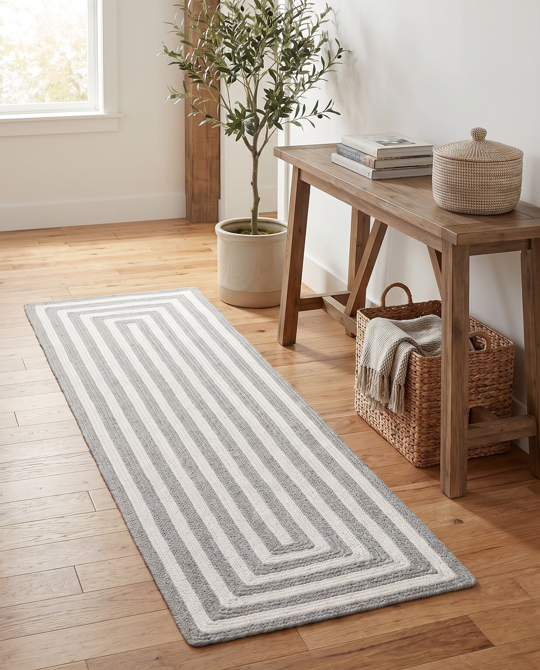2' x 6' 1 Easy-Clean Eco Verse Washable Indoor / Outdoor Runner Rug