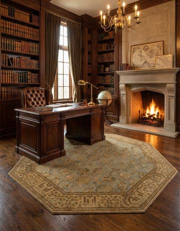 8' x 8' Serapi Wool Octagon Rug