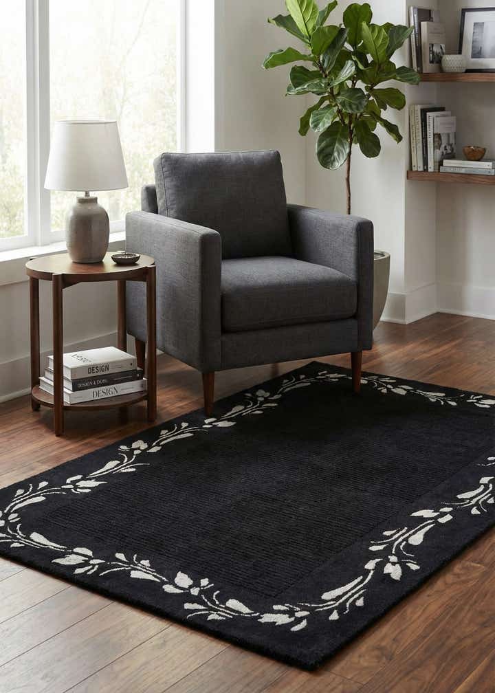 3' x 4' 11 Hand Knotted Darya Wool Rug