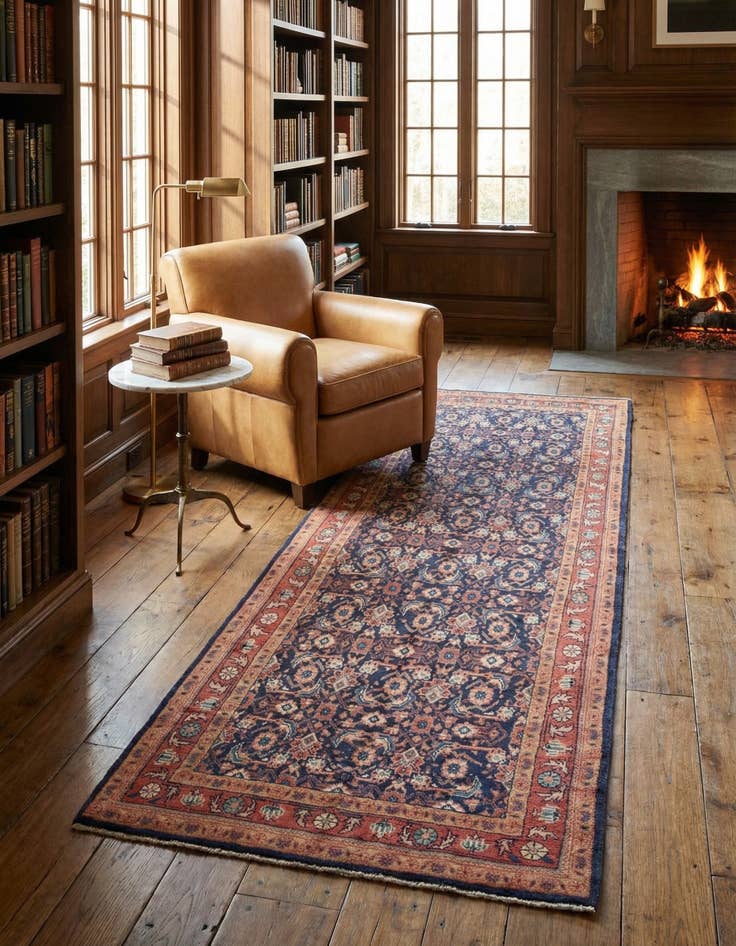 Detail image of 5' 2 x 10' 7  Hand Knotted Farahan Persian Wool Runner Rug