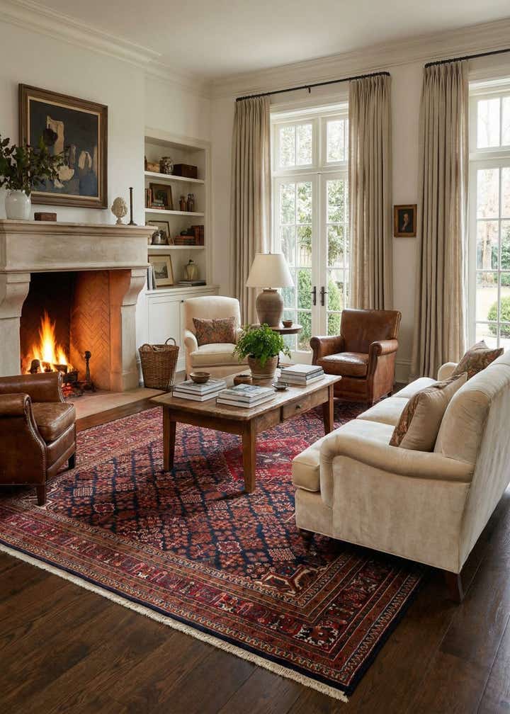 7' 6 x 10' 4 Hand Knotted Maymeh Wool Rug