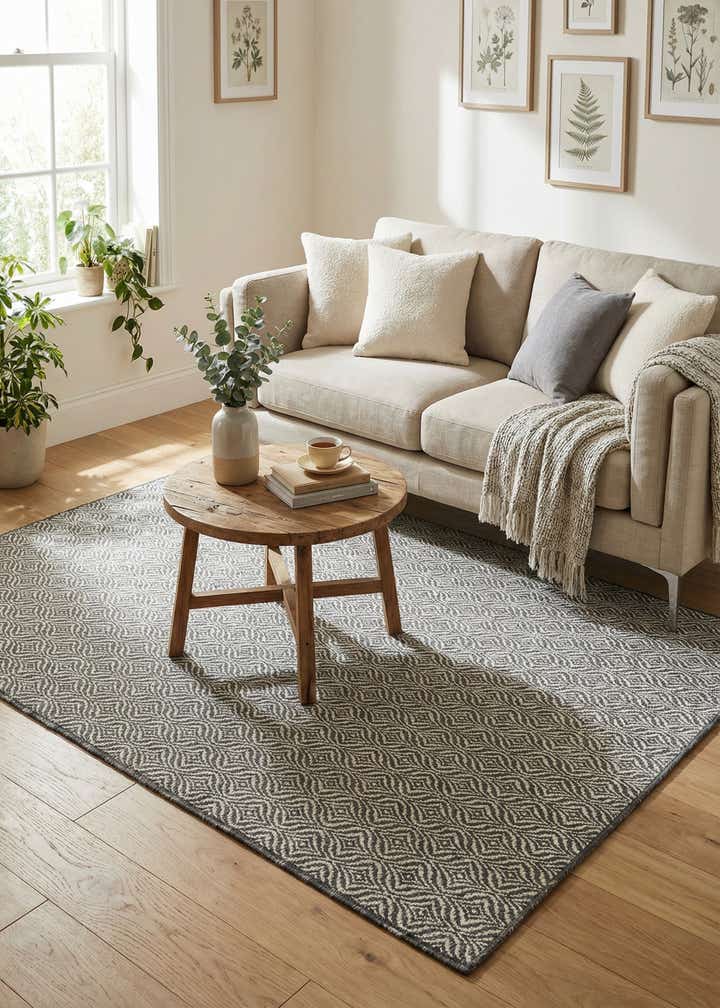 6' x 9' Easy-Clean Trellis Indoor / Outdoor Rug