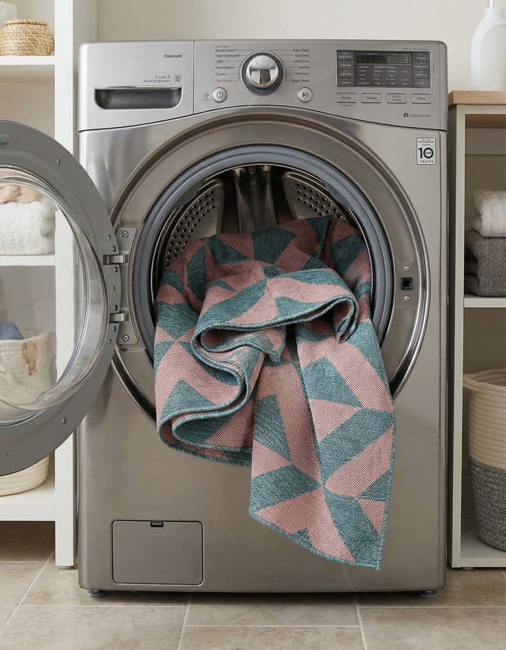 Detail image of 7' 10 x 7' 10  Washable Jill Zarin Napa Indoor / Outdoor Square Rug