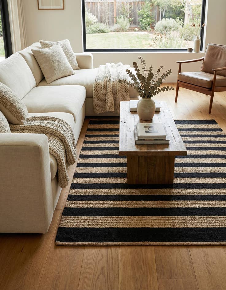 Detail image of 4' 6 x 6' 7 Juma Wool Rug