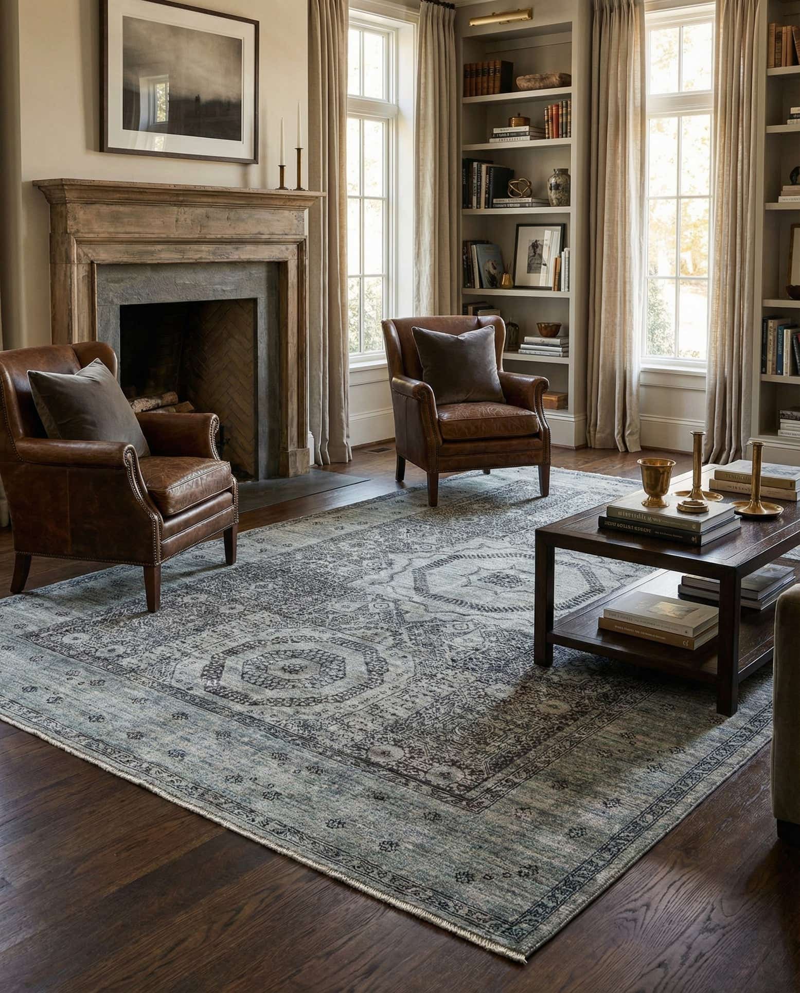 5' 7 x 7' 10 Hand Knotted Mamluk Rug