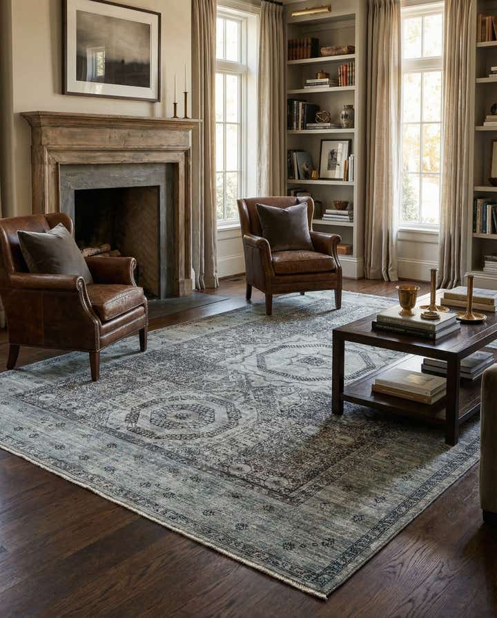 5' 7 x 7' 10 Hand Knotted Mamluk Rug